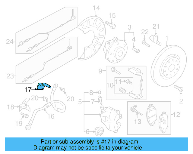 Brake Hose Bracket 5Q0-611-846-B - View 21