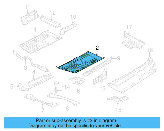 Floor Pan 3C0-803-205 - View 7