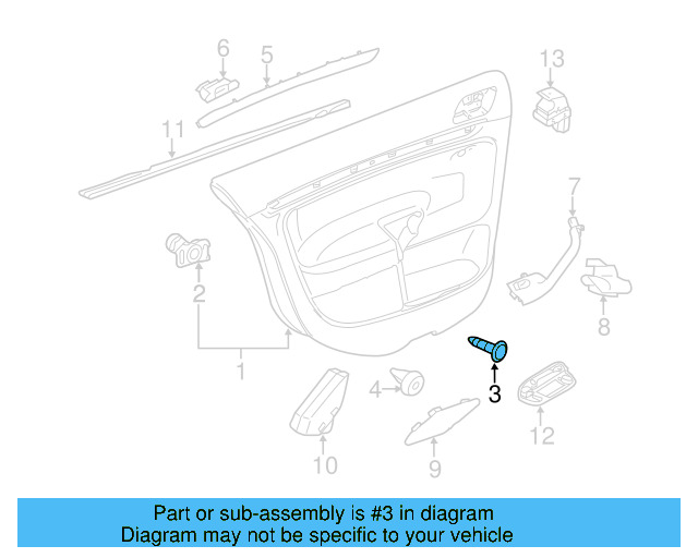 Door Trim Panel Screw N-907-397-03 - View 29