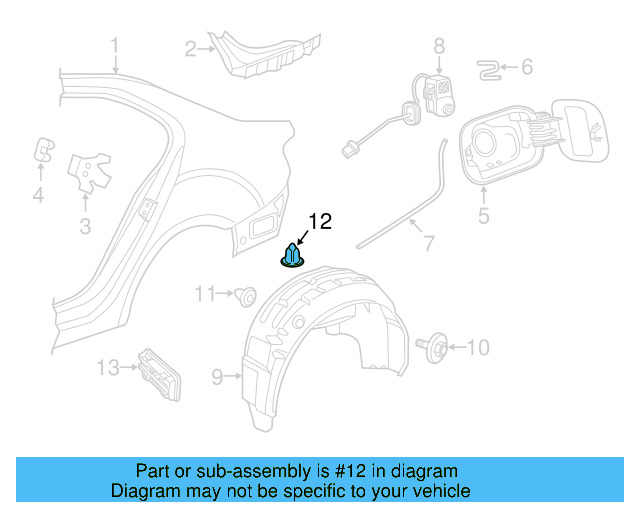 Fender Liner Extension Screw N-103-546-02 - View 262