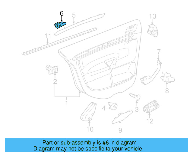 Trim Molding Clip 4A0-853-107 - View 55