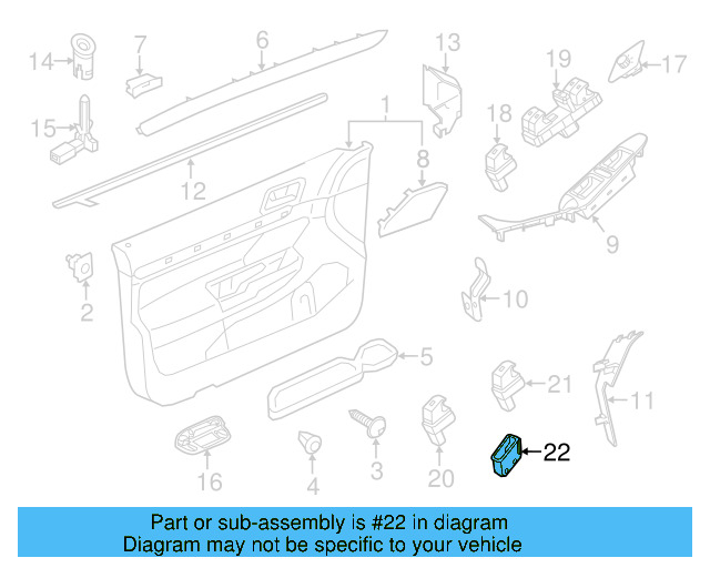 Lock Switch 1Y1-959-527-A-2QL - View 5