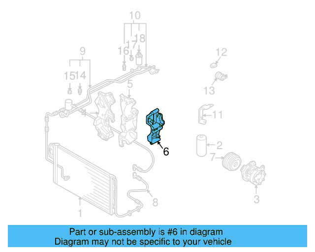Power Steering Pump Mount Bracket 021-260-087