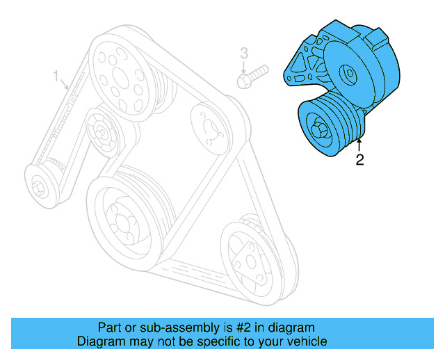 Accessory Drive Belt Tensioner Assembly 021-145-299-C - View 12