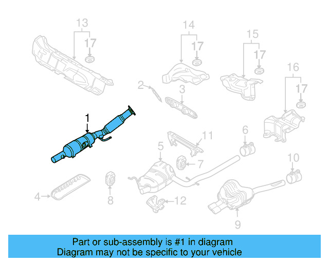 Catalytic Converter 5C0-253-059-AM