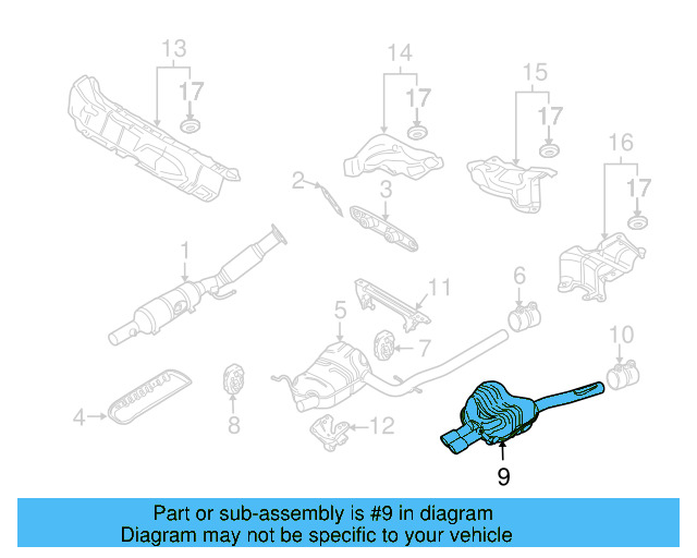 Resonator & Pipe 1K5-253-609-AE - View 19