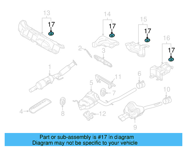 Exhaust Heat Shield Clamp N-903-350-04 - View 47