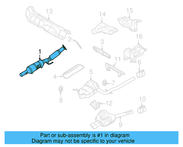 Catalytic Converter 5C0-253-059-AM - View 16