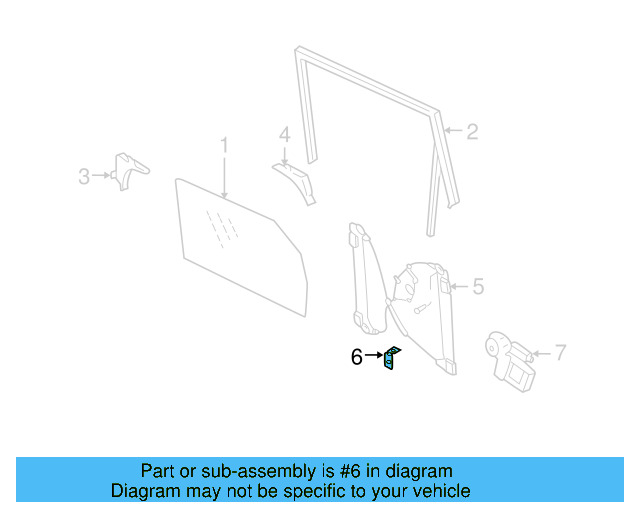 Window Regulator Bracket 7L0-845-421