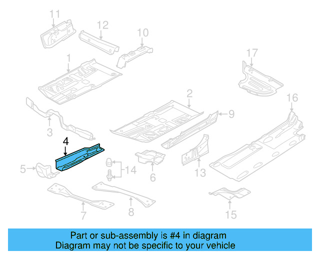 Side Rail 3C0-803-730 - View 8