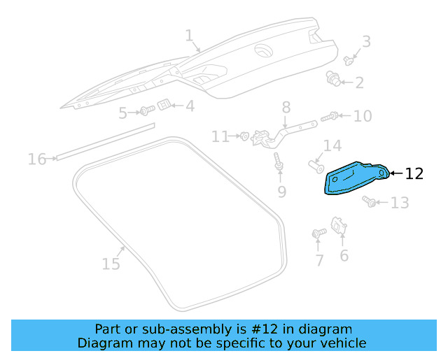 Hinge Cover 3G8-827-279-C-9B9 - View 3
