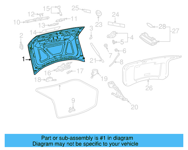 Trunk Lid 3B5-827-025-D