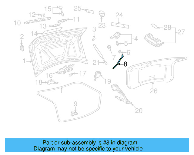 Lock Rod 3B5-827-515-A - View 3