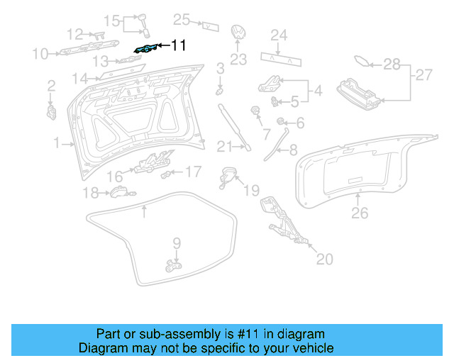 Handle Plate 3B0-827-757 - View 5