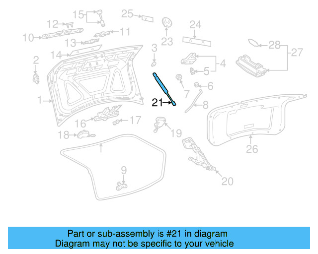 Strut 3B5-827-550-E - View 5