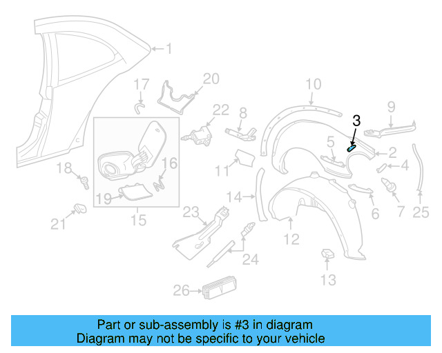 Fender Lower Bracket 1C0-810-686-F