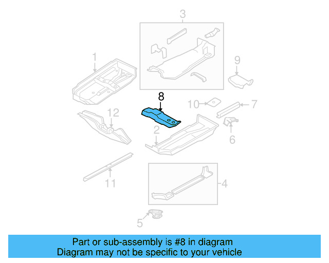 Seat Support 1J0-803-232-A - View 9