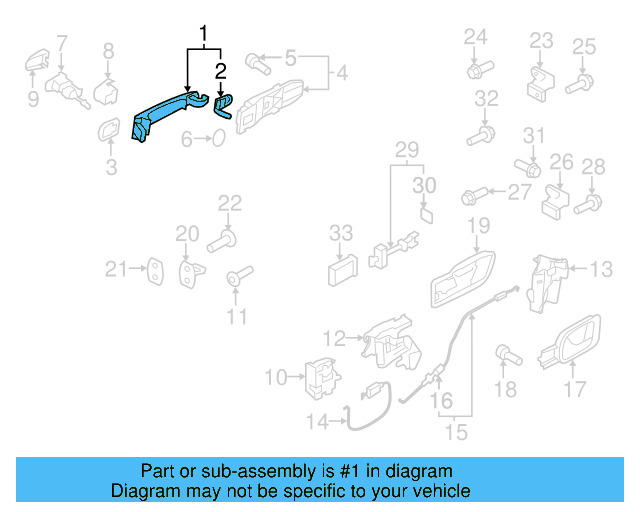 Handle, Outside (Unpainted) 5n0837205lgru - View 13