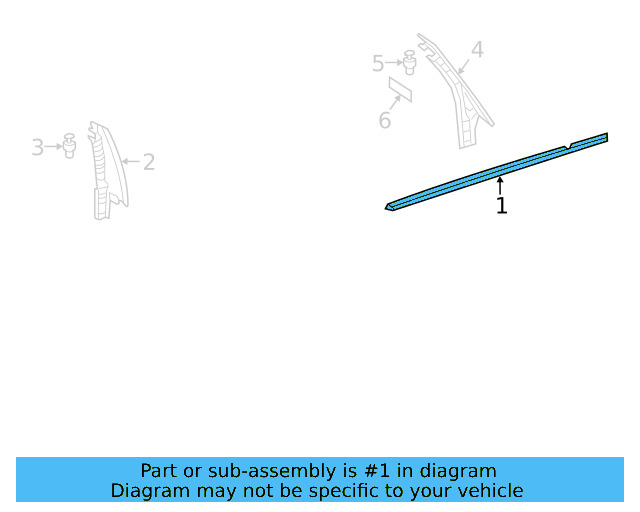 Belt Molding 17A-839-475-2ZZ - View 3