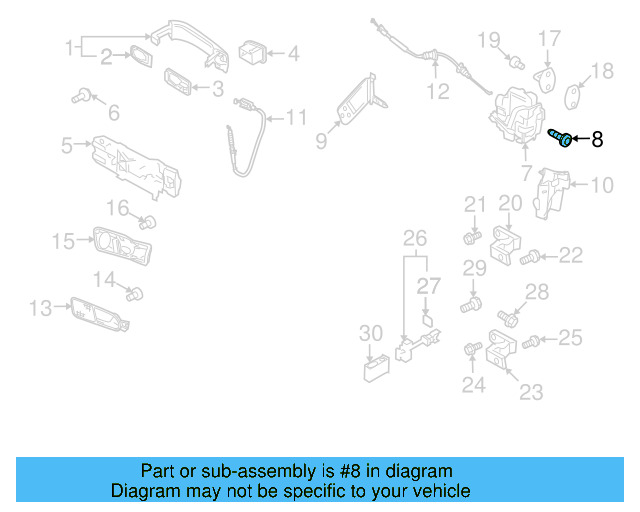 Door Check Bolt WHT-002-109 - View 48