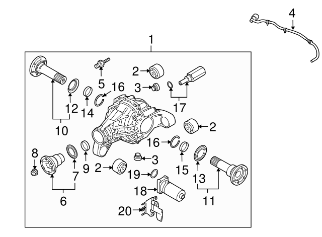 Differential Housing Fill Plug 0AA-409-057 - View 11