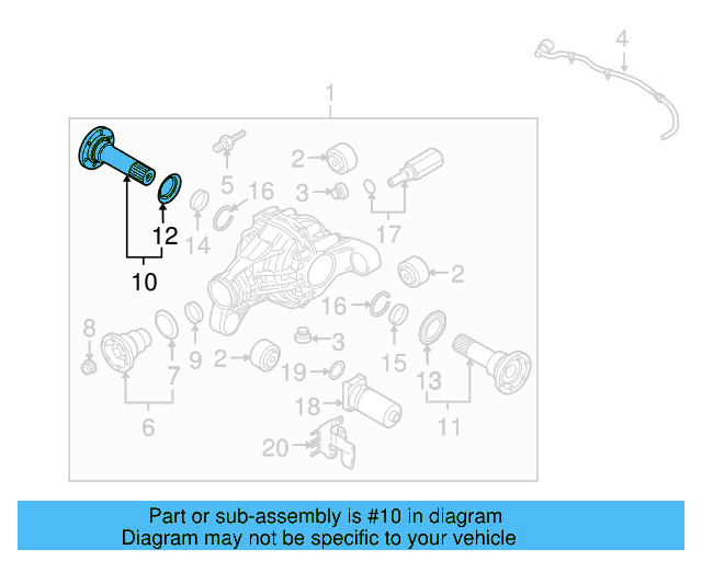 Stub Shaft 0AB-525-283-C