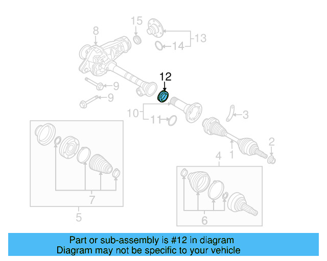 Axle Seals 0AB-525-596-B - View 2