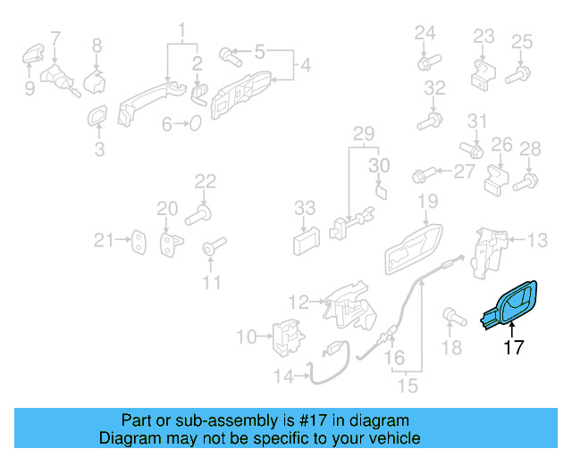 Handle, Inside 5N1-837-113-F-UAQ - View 3