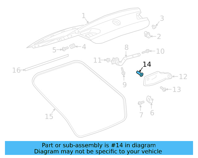 Hinge Cover Nut 6Q0-867-334 - View 5