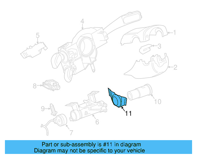 Cylinder Bezel 1K0-905-869-A-9B9 - View 24