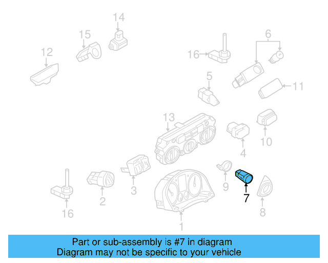 Ignition Switch 1K0-905-849-B - View 13