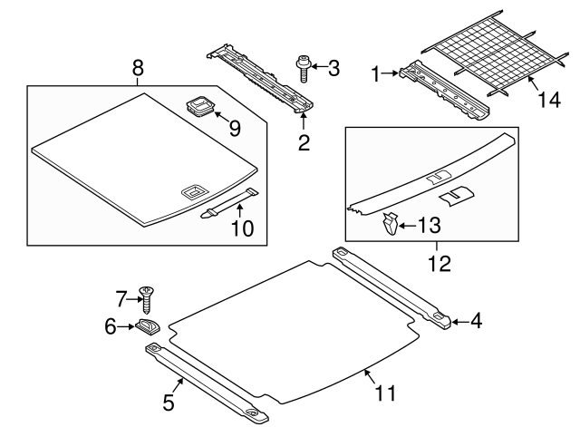 Tie Down Hook 1K0-864-203-C-2ZZ - View 48