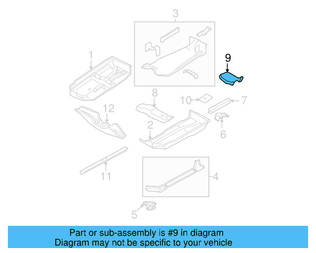 Seat Support 1J0-803-232-A - View 8