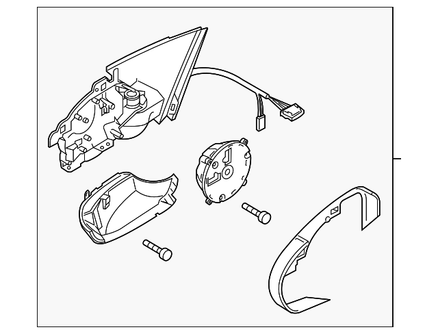 Mirror Assembly 561-857-508-BE-9B9