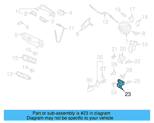 Upper Hinge 5N0-831-401 - View 4