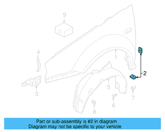 Fender Seal Strip AKD-497-010-04-R10 - View 8