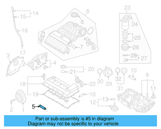Upper Oil Pan Sealer D-176-501-A1 - View 37