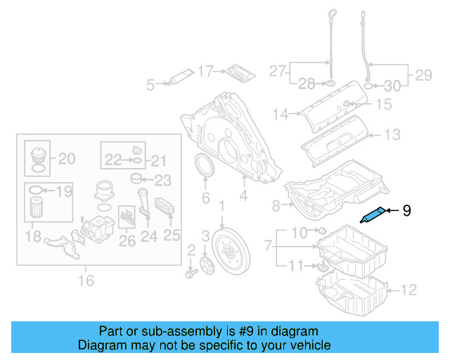 Upper Oil Pan Sealer D-176-501-A1 - View 77