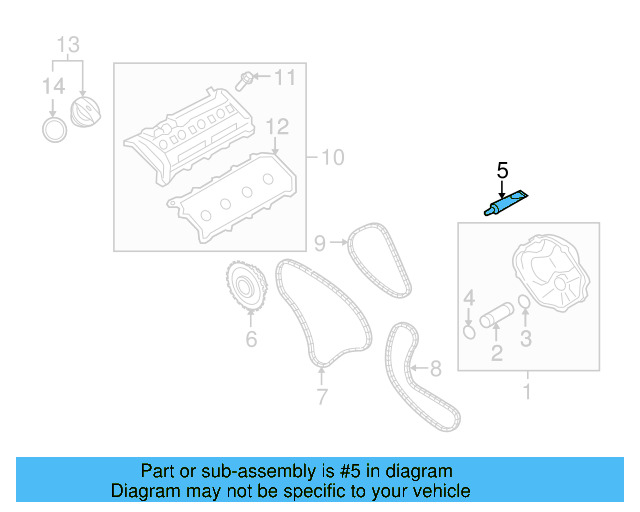 Upper Oil Pan Sealer D-176-501-A1 - View 75