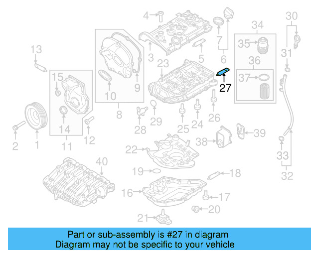 Engine Oil Dipstick 06K-115-611-D - View 38