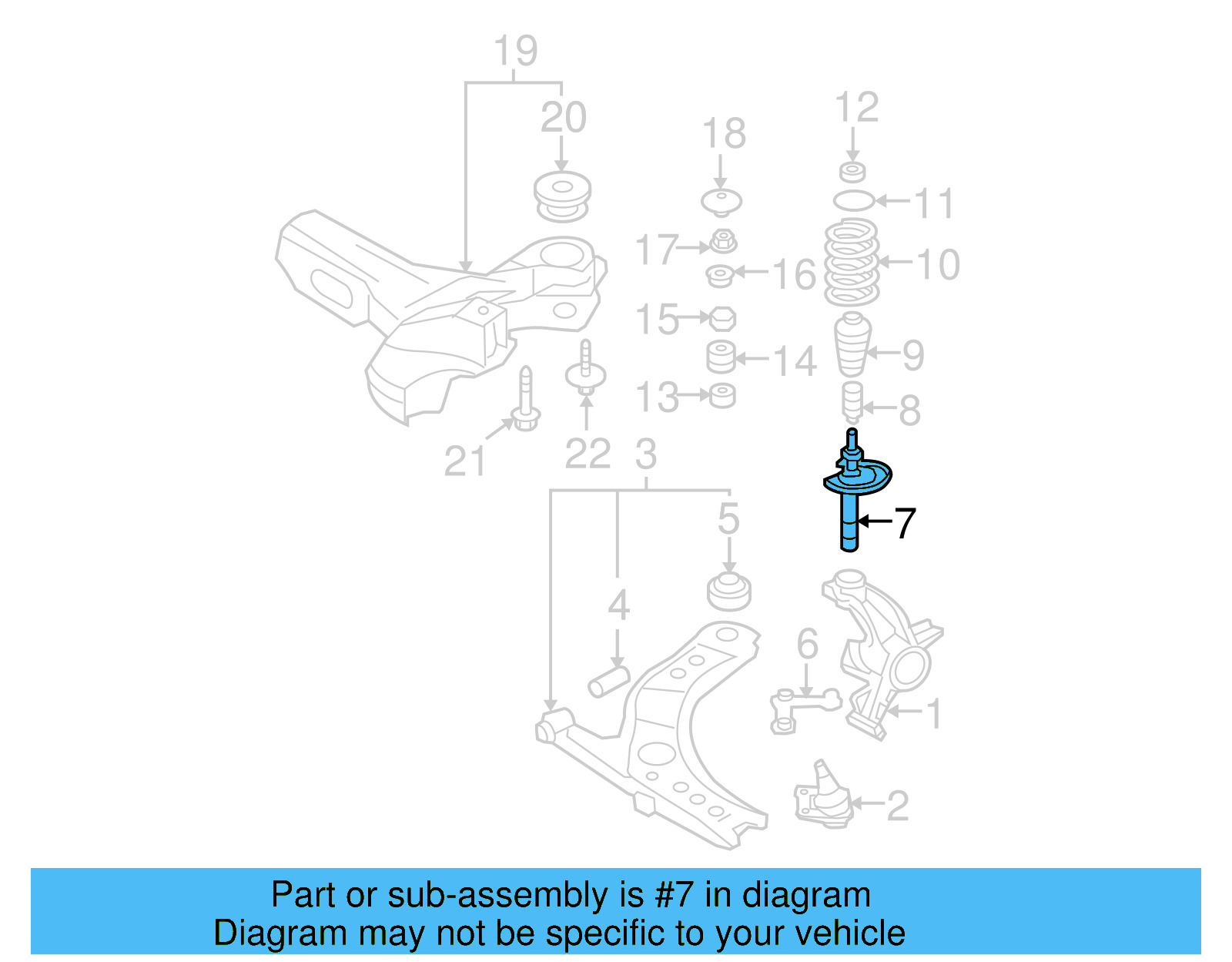 Strut 1J0-413-031-BJ