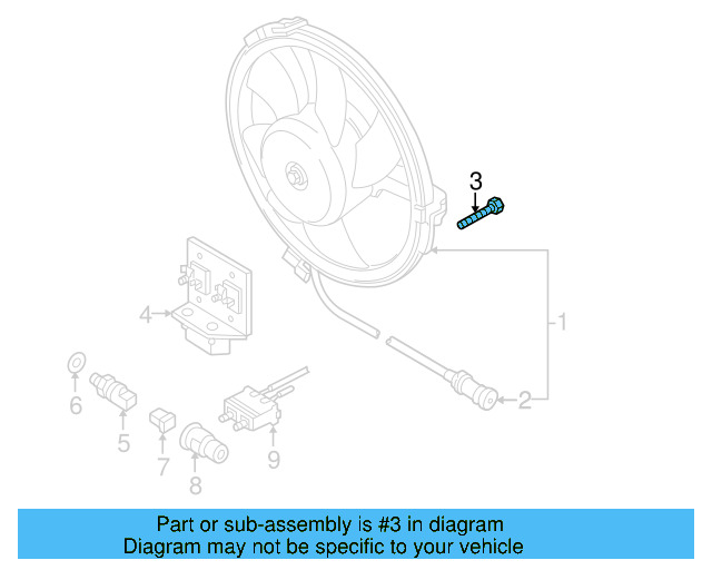 Fan Assembly Bolt N-010-261-3 - View 11