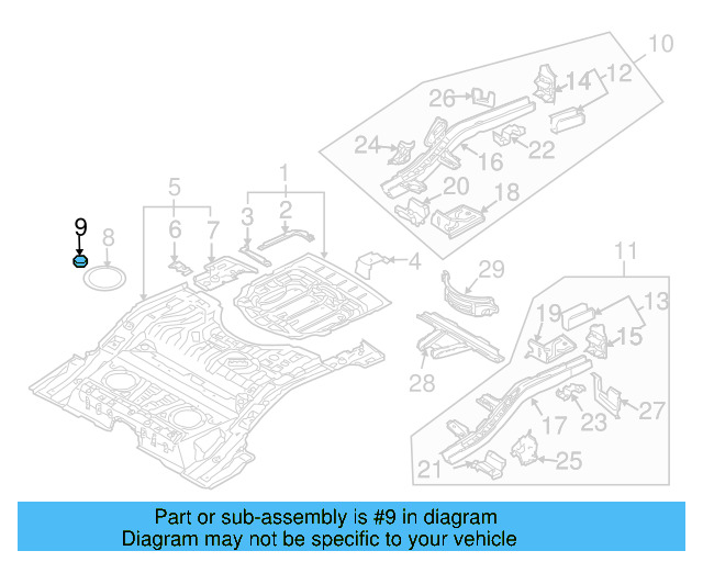 Window Regulator Nut N-011-006-36 - View 15