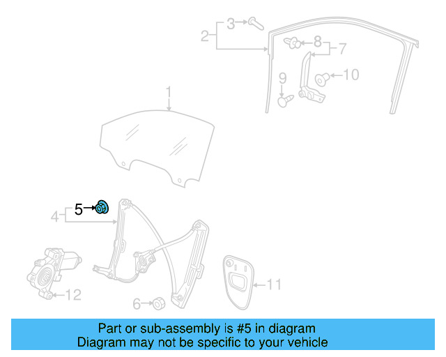 Window Regulator Nut N-011-006-36 - View 16