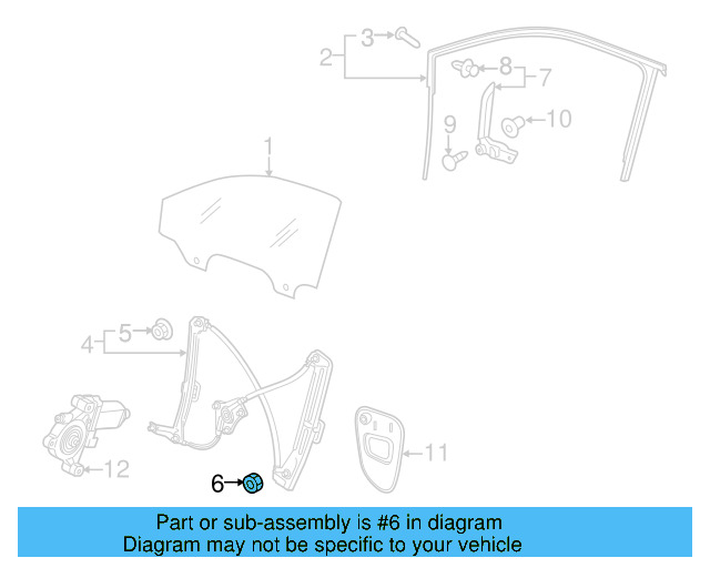 Window Regulator Nut N-011-006-36 - View 17