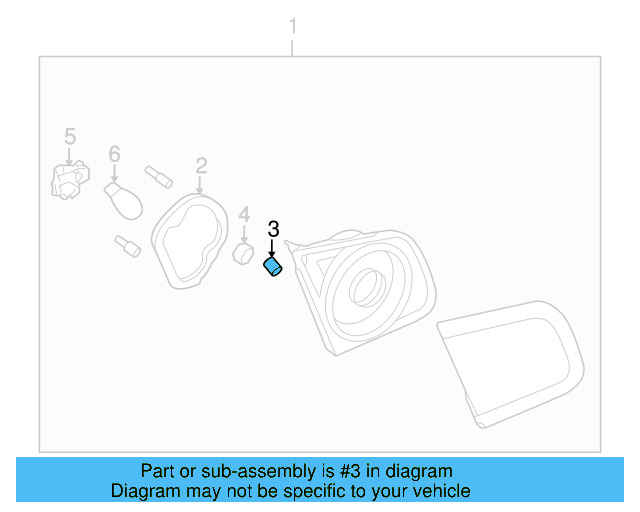 Backup Lamp Assembly Washer N-011-547-7 - View 4