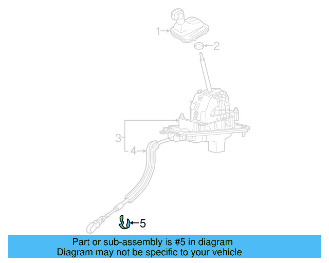 Automatic Transmission Shifter Cable Clip N-012-322-5
