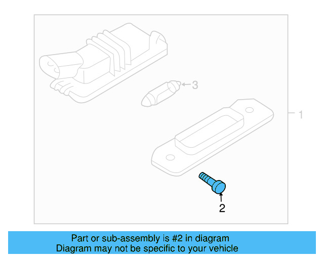 License Lamp Screw N-013-961-11 - View 8
