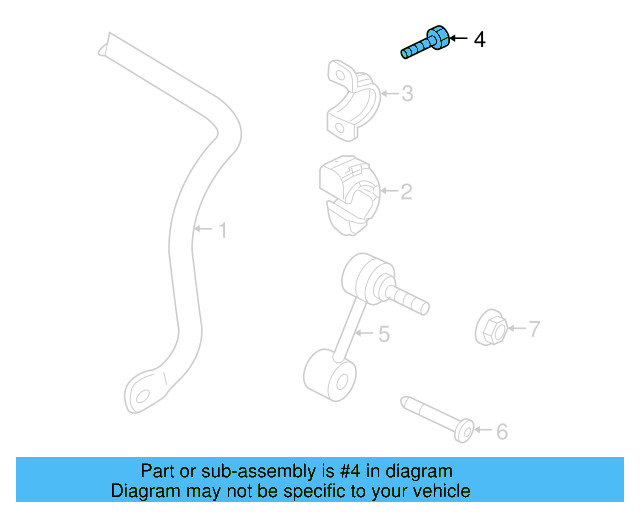 Stabilizer Bar Bolt N-107-658-01