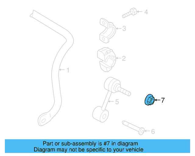 Stabilizer Link Lock Nut N-102-861-10 - View 24